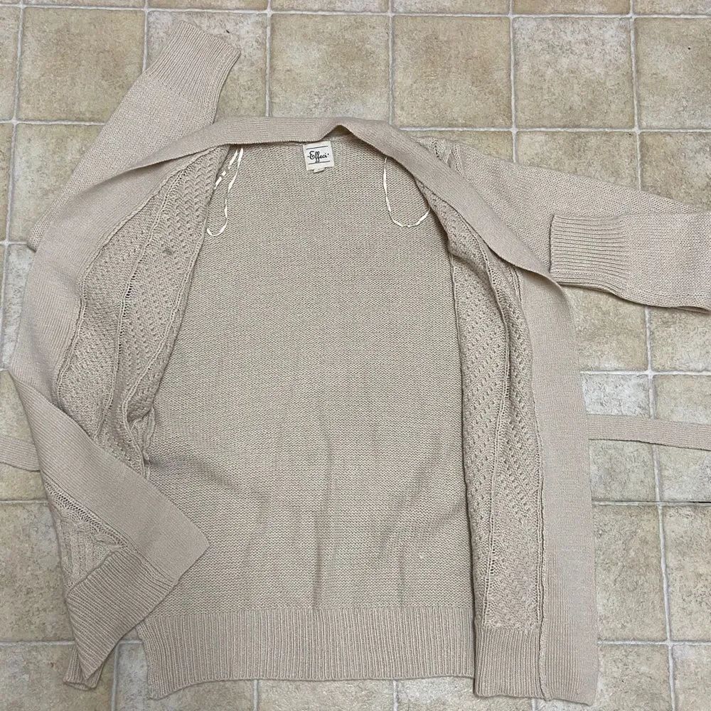Effeci Cream Knit Sweater Size S